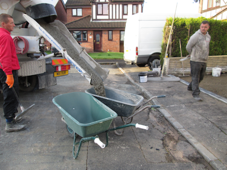 Concrete installation preparation