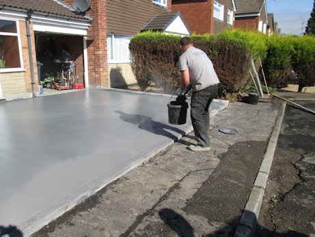 Concrete prepared for pattern imprinting
